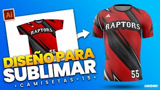 Como hacer un diseño para sublimar camisetas en l adobe illustrator 🔥 [upl. by Eiznek]