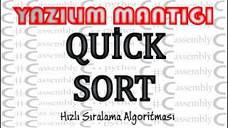 Quick Sort Hızlı Sıralama Algoritması C dili üzerinde [upl. by Gregoor]