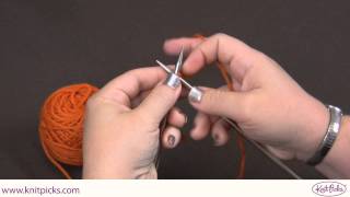 Knitted Cast On  Knitting Tutorial [upl. by Anirdnajela]