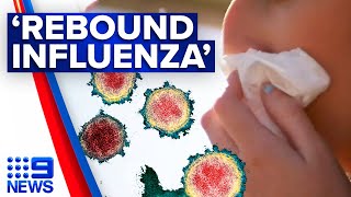 Concerns of ‘rebound influenza’ this flu season  9 News Australia [upl. by Clower58]