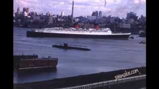 RMS Queen Elizabeth Departs New York for the Final Time in 1968 [upl. by Tor]