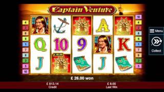 Captain Venture Slot  Huge Win  Novomatic  £2 Stake [upl. by Onofredo]