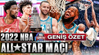 2022 NBA ALLSTAR MAÇI  GENİŞ ÖZET  🔥 Stephen Curryden 50 SAYI [upl. by Atokad]