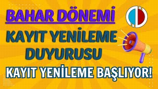 Anadolu Aöf Bahar Dönemi Kayıt Yenileme Başlıyor Ders Seçme Kayıt Yenileme Nasıl Yapılacak [upl. by Lardner]