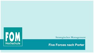 Five Forces nach Porter  FOM Video Based Learning [upl. by Lorusso]