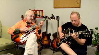 John Pisano amp Barry Zweig at Eastman Guitars 91411 2 [upl. by Anirrok637]