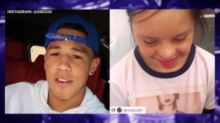 Devin Booker amp His No 1 Fan [upl. by Filip]