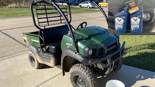 How to change the oil in a Kawasaki Mule SX Step by Step [upl. by Luella]