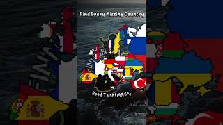 Find All Missing Countries map mapping viral video shorts short shortvideo fyp fy foryou [upl. by Ahsekyw]