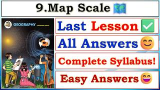 9Map Scale 🗺️  8th Geography 🌍 Chapter 9 Solutions ✅  Easy Answers 😊  8th Geography Answers 👍🏻 [upl. by Veal140]