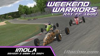 iRacing FF1600 Weekend Warriors Autodromo Internazionale Enzo Dino Ferrari IMOLA [upl. by Orly]