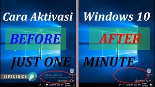 Cara Aktivasi Windows 10 Just One Minute [upl. by Wyck]