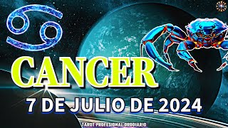 Horóscopo de Hoy  Cáncer  7 de Julio de 2024 Amor  Dinero  Salud [upl. by Ordisi]