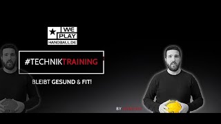 Handball daheim  Techniktraining Dreher lernen weplayhomeworkout 13 [upl. by Chuch784]