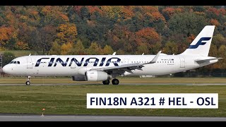 FIN AIR A321 FIN18N  HEL  OSL vatsim [upl. by Brunn]