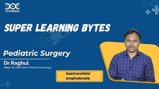 Pediatric Surgery  Gastroschisis omphalocele  Dr Raghul  Super Learning Bytes  DocTutorials [upl. by Nazler]