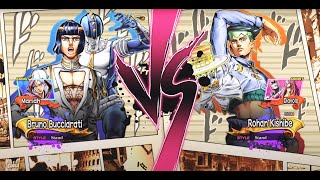 quotBruno Bucciarati Takes on Rohan Kishibe  JoJos AllStar Battle Rquot [upl. by Vevine]