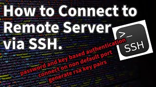 Connect to Remote Linux Server with SSH  Stepbystep Guide [upl. by Ynaitirb]