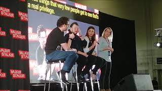 WALKER STALKER CON LONDON John Bradley amp Hannah Murray [upl. by Platas]