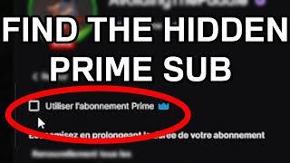 HOW TO TWITCH PRIME SUB  March 2024 Hidden Button [upl. by Euqinomad653]