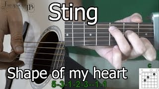 Sting  Shape of my heart урок на гитаре Легко [upl. by Anidnamra]