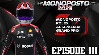 F1 Career Mode  Monoposto 2023 Championship Mode Episode 3 [upl. by Risay]