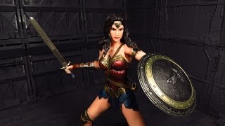 Play Arts Kai Wonder Woman BVS ver Figure Review [upl. by Aiceled555]