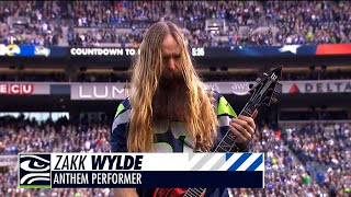 Zakk Wylde Performs National Anthem Ahead Of Week 9 vs LA Rams [upl. by Tommy]