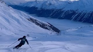 Skiing in StMoritz with the Be Engadin Ski school 🇨🇭⛷️❄️ [upl. by Asertal139]