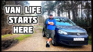 I Bought Van  VW Caddy Conversion Starts Here [upl. by Yursa350]