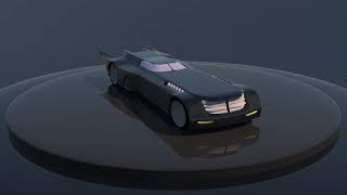 Batmobile 3D Model Turntable [upl. by Arlina]