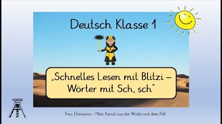 Deutsch Klasse 1 Lesen mit Blitzi  Wörter mit Sch sch Leseförderung Leseband mit Learningsapps [upl. by Magnusson664]