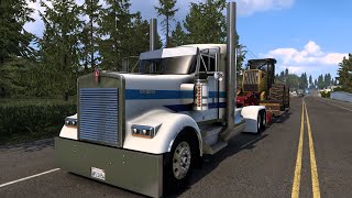 CUSTOM KENWORTH W900L  555 HP CUMMINS N14  REALISTIC DRIVING  ATS [upl. by Nasar244]