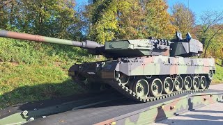 Germany has unveiled 1st upgraded Leopard2 MBT equipped with Israeli TROPHY APS [upl. by Willis]