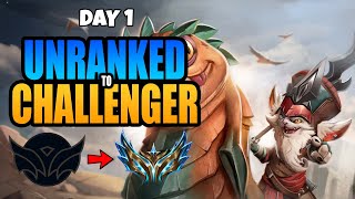 🔴Day 1 Unranked To Challenger Educational Kled Climb🔴 [upl. by Ilohcin98]