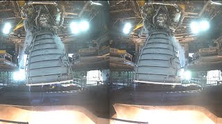 SLS RS25 Engine Test 29 November 2023 gimbal test [upl. by Aysab239]