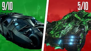 Ranking EVERY BATMOBILE In Batman Arkham Knight [upl. by Enneillij188]