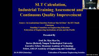 SLT Calculation Industrial Training Assessment and Continuous Quality Improvement [upl. by Romine]