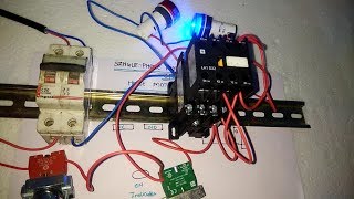 SINGLE PHASE MOTOR STARTER WIRING CONNECTION [upl. by Danby]