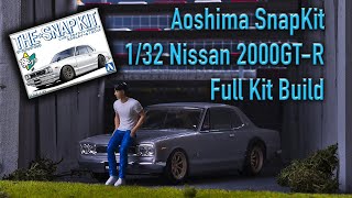 Aoshima 132 2000GTR Kit Build [upl. by Leiahtan535]