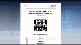 GormanRupp Super T Series Pump Maintenance Pt 1 Intro and Safety [upl. by Felder]