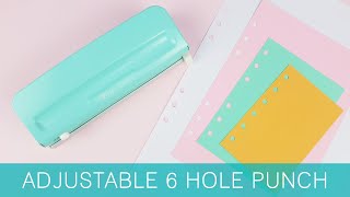 Adjustable 6 Hole Punch  Craftelier [upl. by Lleoj]