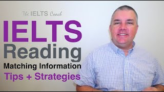 IELTS Reading Matching Strategy And Tips [upl. by Eliak]