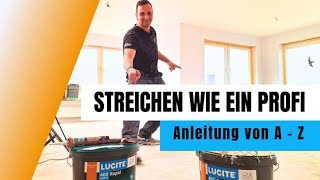 Decke und Wände streichen wie ein PROFI  inkl Anleitung [upl. by Cleo238]