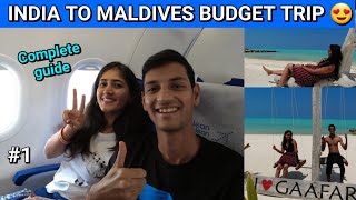 INDIA TO MALDIVES 🇲🇻 HONEYMOON BUDGET TRIP  COMPLETE GUIDE 2022 [upl. by Anrym]