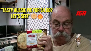 Baked Provisions Steak amp Pepper Pie Review – A Savory IGA Find 🇦🇺 [upl. by Bergstrom]