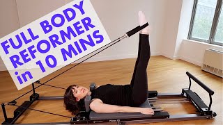 Pilates Reformer Workout  10 Minute  FULL BODY yes we get it all 👍 [upl. by Kemeny]