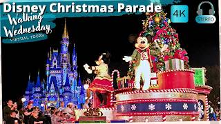 Disney World Christmas Parade at Mickeys Very Merry Christmas Party 4K No Commentary [upl. by Vial]