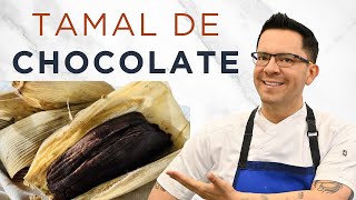 TAMAL DE CHOCOLATE con relleno y más chocolate Tamales dulces [upl. by Claribel]