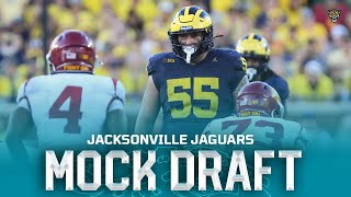 Jaguars 3Round Mock Draft 20 [upl. by Sanfred]